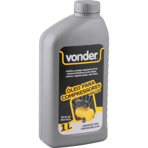 Óleo para compressores e sistemas hidráulicos 1 litro - AW150 Óleo para compressores e sistemas hidráulicos 1 litro - AW150