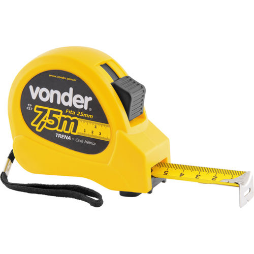 Trena com fita de a�o 25 mm x 7,5 m com trava