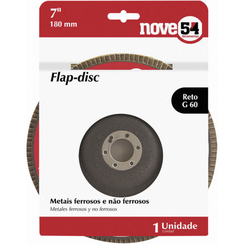 Disco de lixa flap disc reto 7