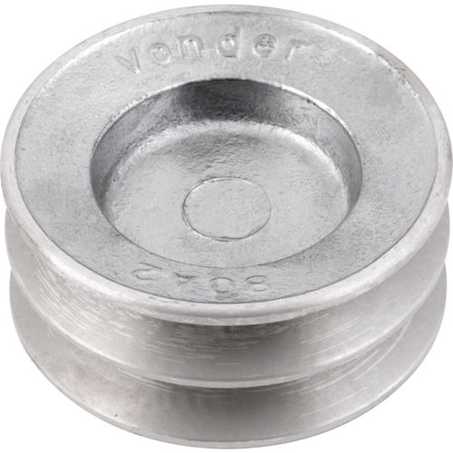 Polia de alum�nio 2 canais perfil A 80 mm - 6684120080
