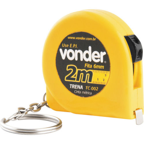 Trena em fita de aço 19 mm x 5 m com trena chaveiro 2 m - TCV 2005 Trena em fita de aço 19 mm x 5 m com trena chaveiro 2 m - TCV 2005