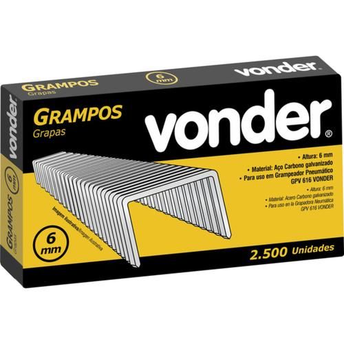 Grampo 6 mm para grampeador pneum�tico com 2.500 pe�as - GPV 616