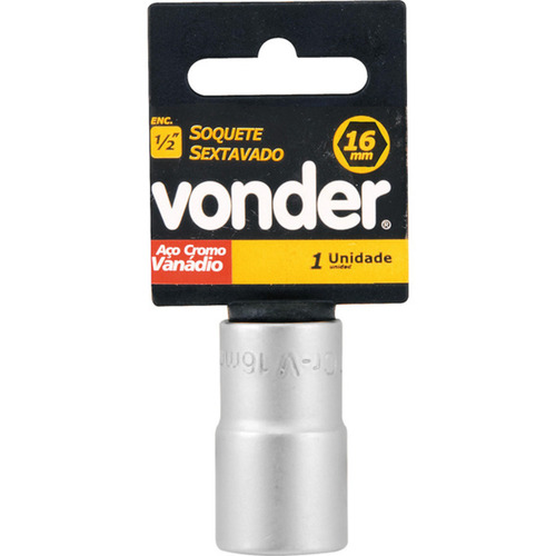 Soquete sextavado 16 mm encaixe 1/2