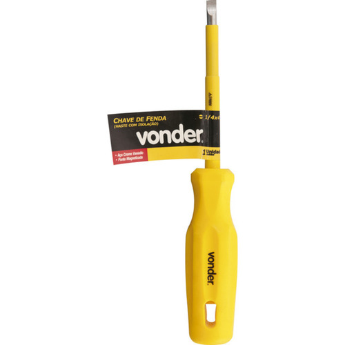 Chave de fenda com haste isolada 1/4 Chave de fenda com haste isolada 1/4