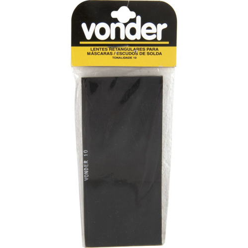 Lente retangular verde 108 x 51 mm tonalidade 10 Lente retangular verde 108 x 51 mm tonalidade 10