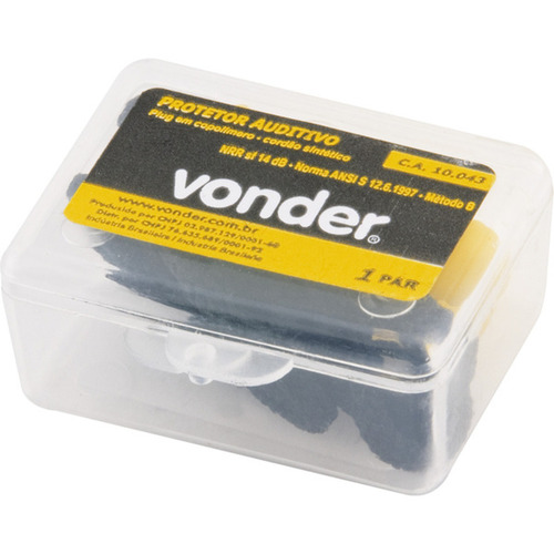 Protetor auditivo de copol�mero tipo plug