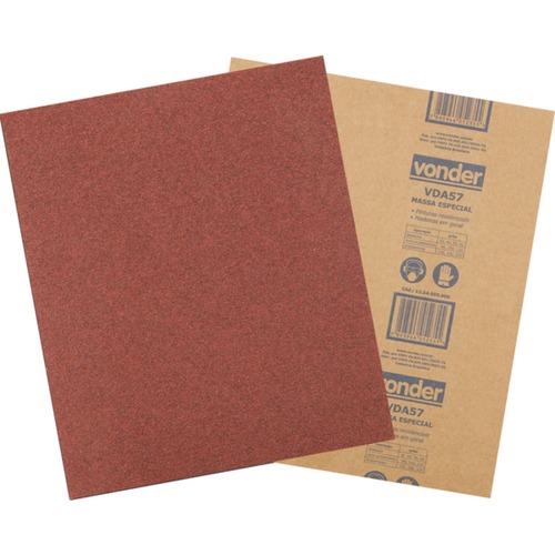 Folha de lixa para massas 225 x 275mm pacote com 50 unidades - LMV 0057