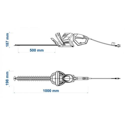 Aparador de cerca viva el�trico 600 watts 500 mm - PE50  110V
