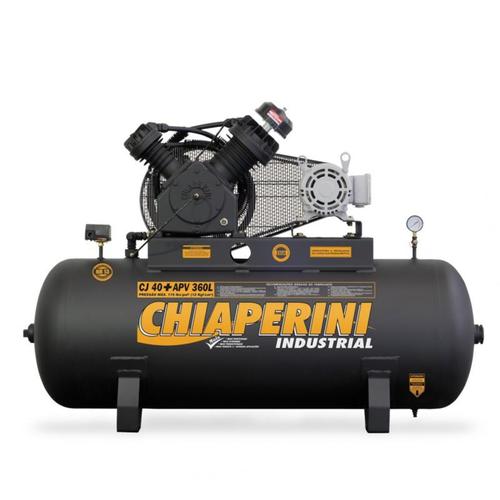 Compressor de ar 40 pés 360 litros 10 hp 175 lbs trifásico - CJ 40+ APV 360L Compressor de ar 40 pés 360 litros 10 hp 175 lbs trifásico - CJ 40+ APV 360L