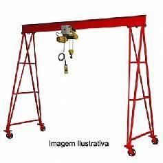 Guindaste p�rtico tubular m�vel capacidade 1 tonelada - RLL-1000