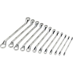 Jogo de chave estrela 6 a 32 mm a�o cromo van�dio 12 pe�as