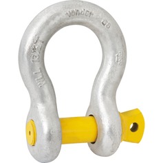 Manilha curva para cabo de aço 3/8 Manilha curva para cabo de aço 3/8