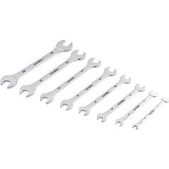 Jogo de chaves fixa 6 a 22 mm a�o cromo van�dio 8 pe�as 