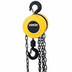 Talha manual com capacidade de 500 kg e 5 metros de corrente	