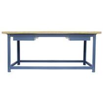 Bancada desmont�vel tampo compensado pinus 2000 x 800 x 40 mm c/ 2gavetas - NB-4