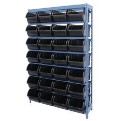 Estante met�lica com 28 gavetas n�7 preta - NE28/7P