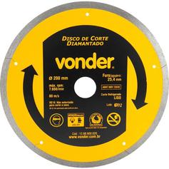 Disco diamantado liso 200 mm para porcelanato e cer�mica