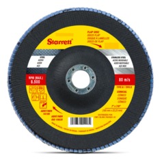 Disco de lixa flap disc c�nico 4.1/2
