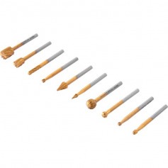 Jogo de fresas escariadoras com 10 pe�as