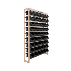 Estante met�lica com 54 gavetas n� 5 preta