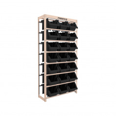 Estante met�lica com 21 gavetas n� 7 preta