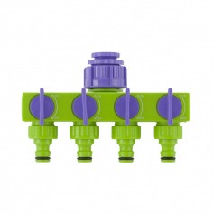 Deriva��o para mangueira com 4 sa�das ajust�veis 1/2