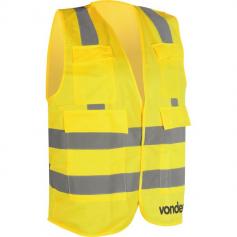 Colete refletivo tipo blus�o com bolso amarelo - CV 106  
