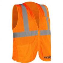 Colete refletivo tipo blusão com bolso e ziper laranja - CV 105 Colete refletivo tipo blusão com bolso e ziper laranja - CV 105