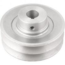 Polia de alum�nio 2 canais perfil A 100 mm com furo de 3/4