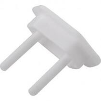 Protetor de tomada branco com 3 pe�as 