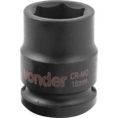Soquete sextavado de impacto 18 mm encaixe 1/2