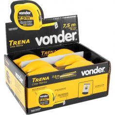 Trena com fita de a�o 25 mm x 7,5 m com trava 6 pe�as