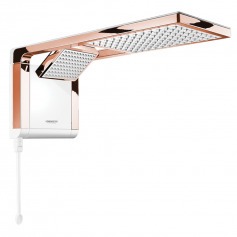 Chuveiro eletrônico 6800 watts 220V branco rosê gold - Acqua Duo Ultra Chuveiro eletrônico 6800 watts 220V branco rosê gold - Acqua Duo Ultra