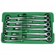 Jogo de chave combinada catraca invertida 8 a 19 mm com 12 pe�as