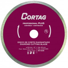 Disco diamantado contínuo 250 mm para cerâmica - profissional plus Disco diamantado contínuo 250 mm para cerâmica - profissional plus