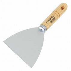 Esp�tula em a�o temperado com cabo de madeira n� 10 