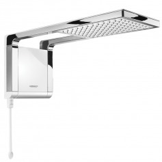 Chuveiro eletr�nico 7800 watts 220V branco Cromado - Acqua Storm Ultra