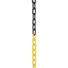 Corrente pl�stica 6 mm amarela e preta com 10 metros