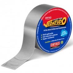 Fita adesiva 44 mm x 5 m - Silver tape Vedatudo