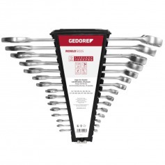 Jogo de chave combinada 6 a 32 mm a�o cromo van�dio com 15 pe�as - R09105015