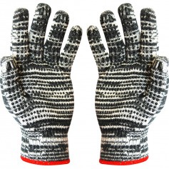 Luva de malha mesclada tricotada 3 fios pigmentada