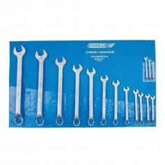 Jogo de chave combinada 6 a 32 mm a�o cromo van�dio com 15 pe�as - 1 B - 15M