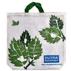 Sacola retorn�vel em r�fia 47 x 52 cm