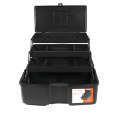 Maleta pl�stica para ferramentas 365 x 230 x 197 mm com 3 bandejas articuladas Premium