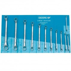 Jogo de chave estrela 6 a 32 mm a�o cromo van�dio com 12 pe�as - 2-12M