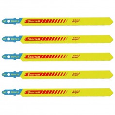 L�mina serra tico tico 100 mm 24 dentes bimetal multiuso 5 pe�as - BU424