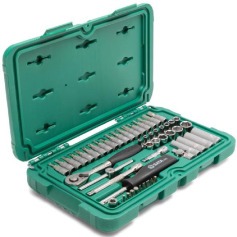 Jogo de soquete sextavado encaixe 1/4