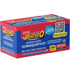 Massa adesiva ep�xi subaqu�tica 100g - Vedatudo