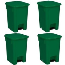 Cesto coletor de lixo 15L com pedal 4 pe�as - MVCP15