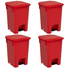 Cesto coletor de lixo 15L com pedal 4 pe�as - MVCP15